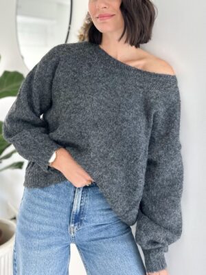 Pull-maille-gris