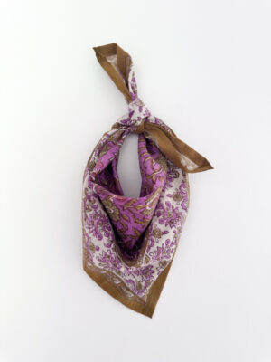 Petit foulard Mina Violette Pistache