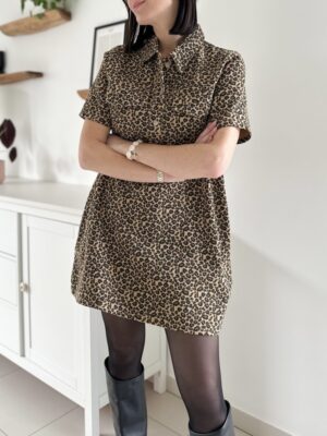 robe-leopard-courte-manches-courtes