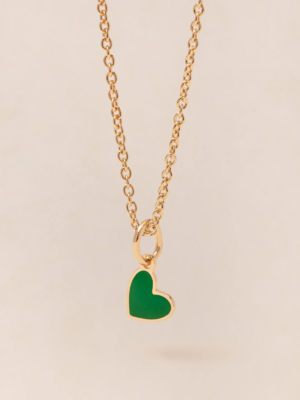 Pendentif-coeur-vert