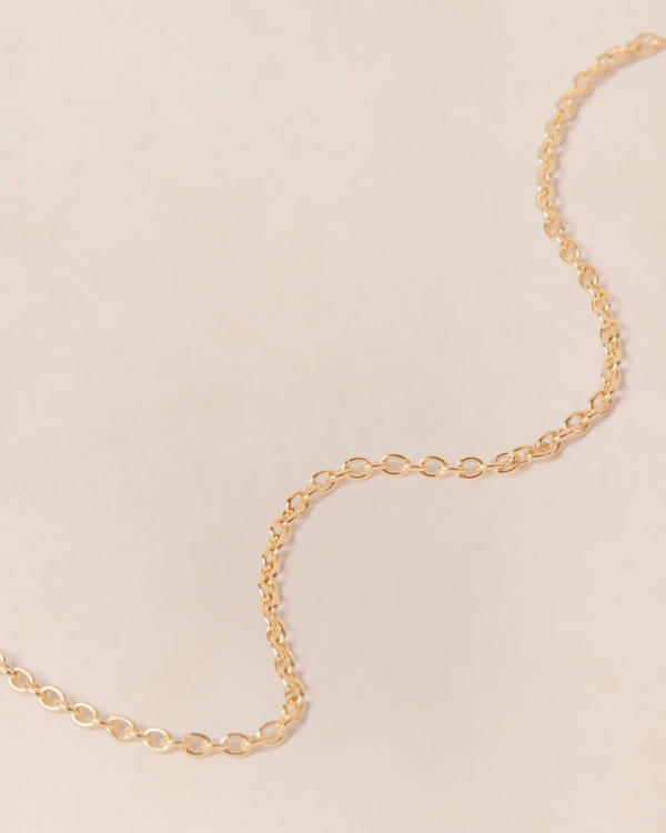 Collier chaîne simple doré – Image 2