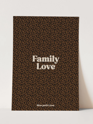 Affiche-"Family Love"-Léopard