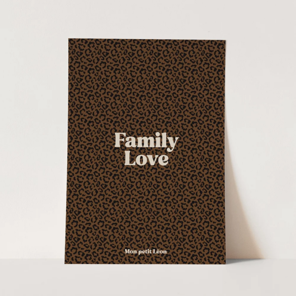 Affiche-"Family Love"-Léopard