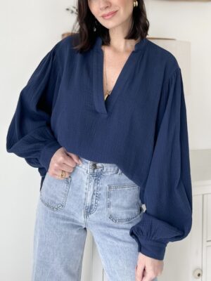 Blouse-bleu-marine