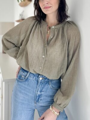 Chemise-kaki-col-rond