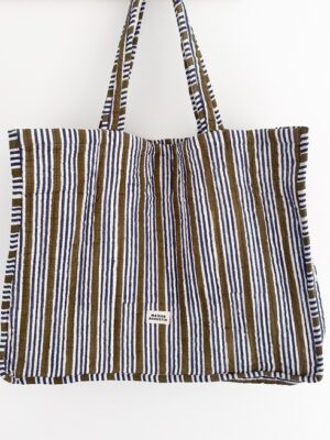 Cabas-Stripe-Kaki