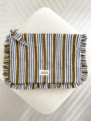 Grande-pochette-Stripe-Kaki