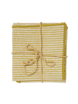 Lot-serviettes-Rayures-Absynthe