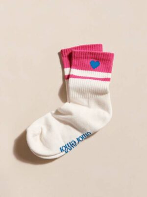Chaussettes-coeur-rose