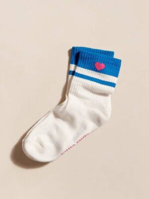 Chaussettes-coeur-bleu
