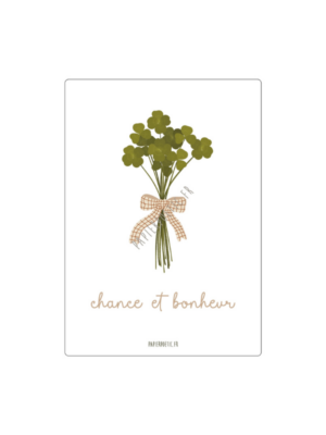 Carte-"Bouquet-de-trèfles"