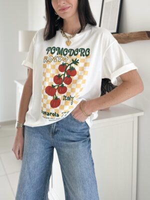 T-shirt-blanc-imprimé-tomate