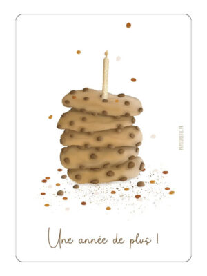 Carte "anniversaire cookie"