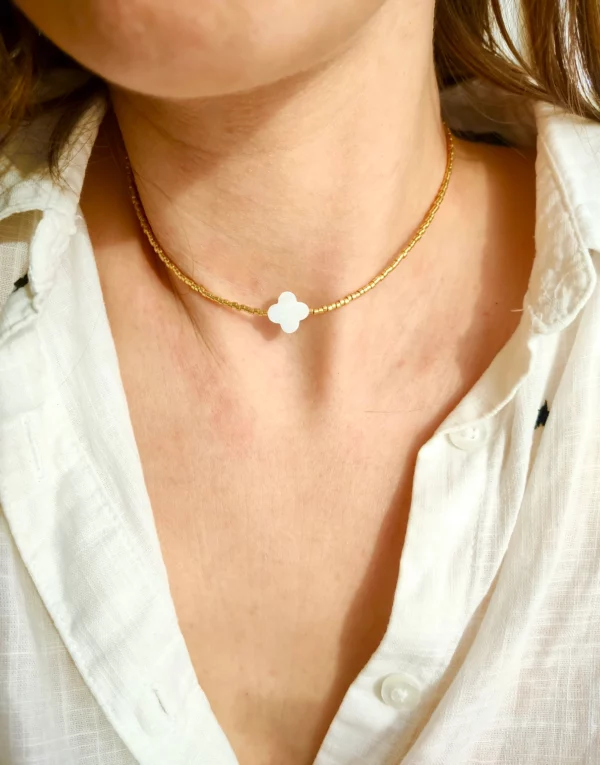 Collier-trèfle