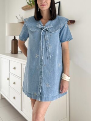 Robe-jeans-col-Claudine