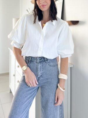 Chemise-blanche-manches-bouffantes