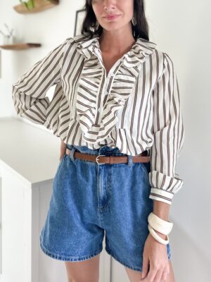 blouse-manches-longues-beige-rayures-marron