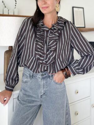 blouse-manches-longues-choco-rayures