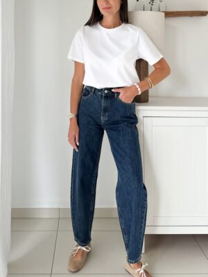 Jeans-bleu-foncé-barrel