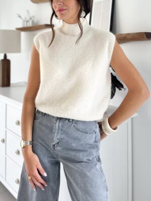 pull-sans-manches-maille-ecrue-col-montant