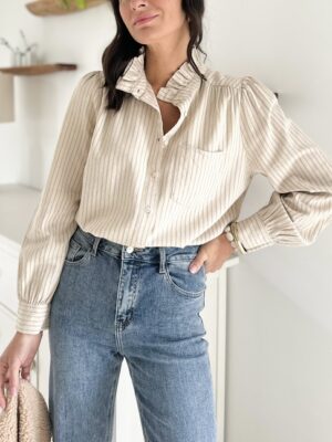 chemise-beige-rayures