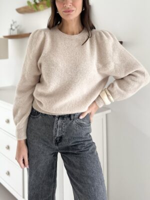pull-beige-maille-alpaga-manches-longues-bouffantes
