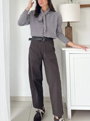 pantalon-chocolat-coupe-ballon