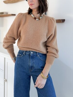 pull-maille-alpaga-camel-manches-longues