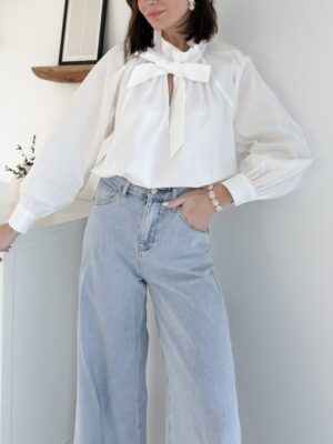 Blouse-blanche-col- victorien-manches-longues