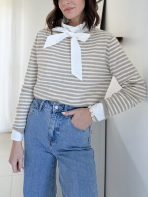 Pull-rayé-maille-fine