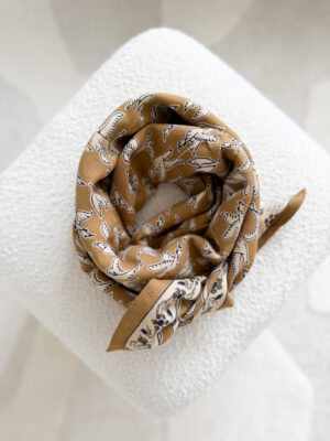 grand foulard indien motif oiseaux graphique