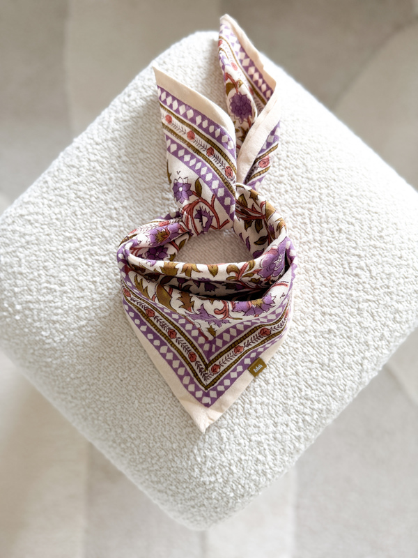 Petit foulard Moss lilas