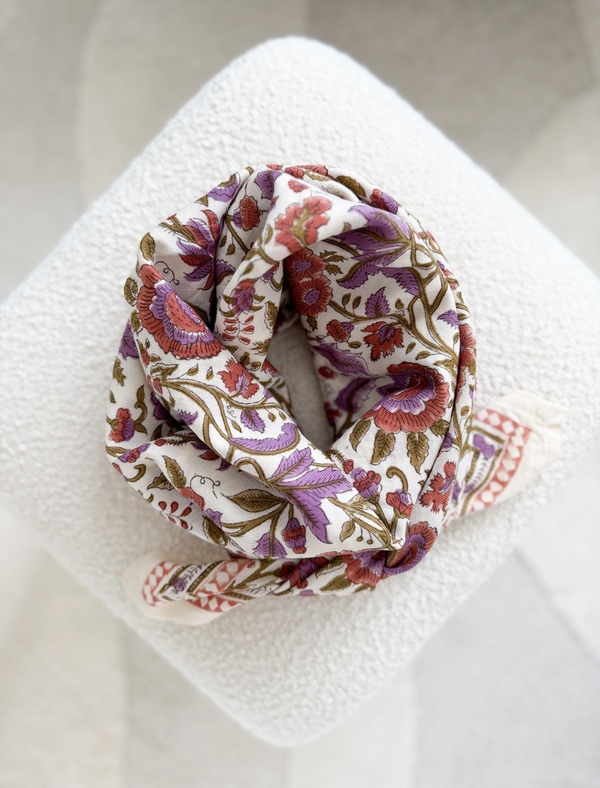 Grand foulard Courtney Terracotta