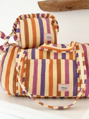 Trousse toilette petit format rayures