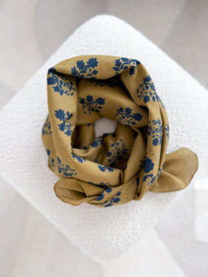 grand foulard ginger mordoré