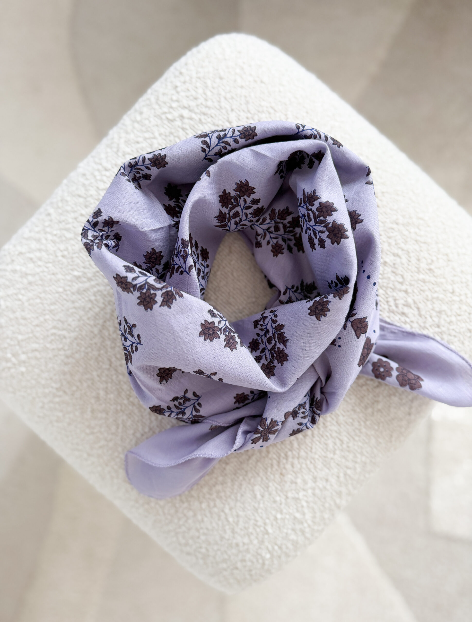 grand foulard ginger lavande