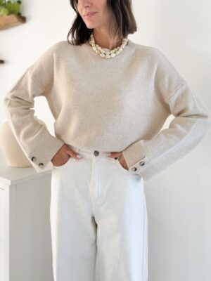 Pull en laine manches longues