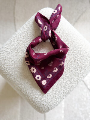 petit foulard Anastase bordeaux