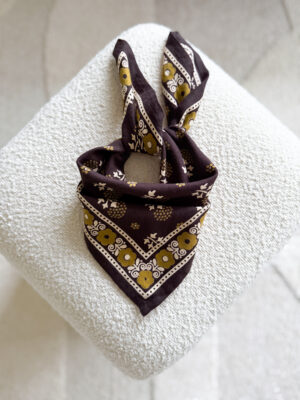 petit foulard Anastase chocolat
