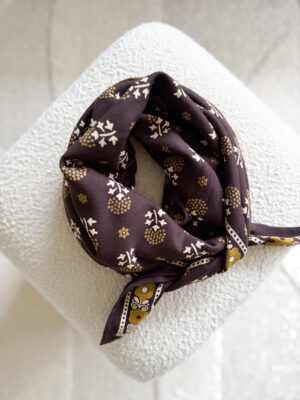 grand foulard Anastase chocolat