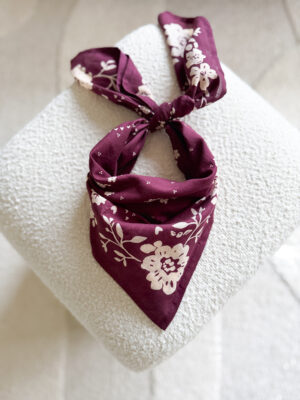 petit foulard Antonia prune